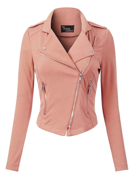 Genuine Leather Women Blazer Jacket